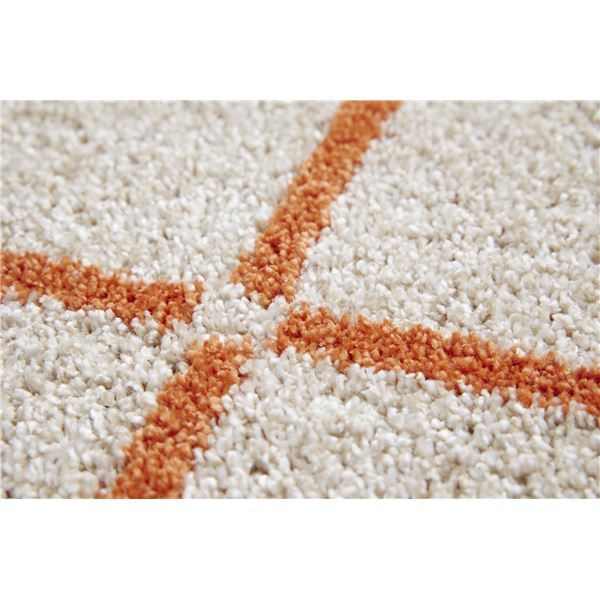 スーパSALE10倍＆4時間限定10％OFF スミノエ 洗える キッチンマット オセロ 約幅45×長さ240cm オレンジ 日本製【代引NG】