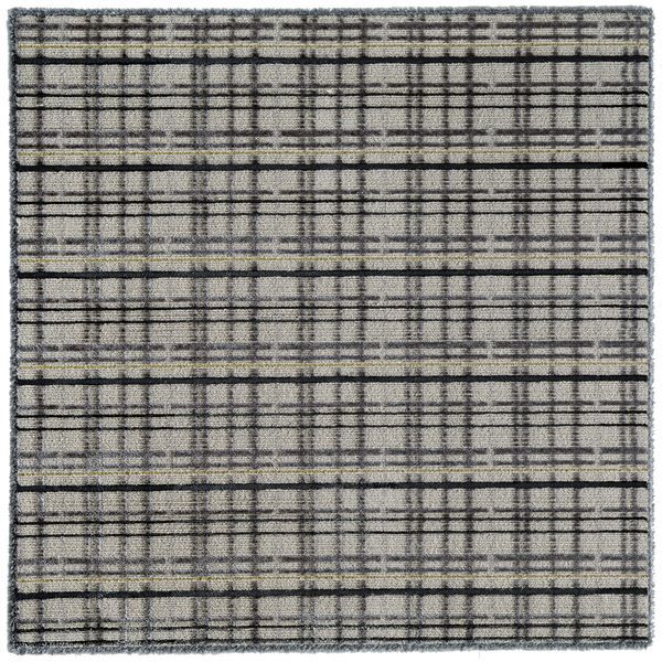 スミノエ アレルブロック ラグ ミロワール 約幅190×長さ190cm グレー 日本製代引NG
