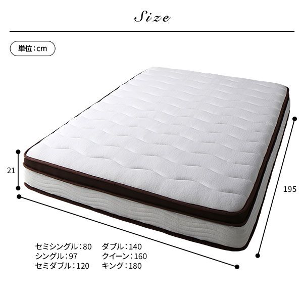 スーパSALE10倍＆4時間限定10％OFF マットレス 単品 シングル 2層ポケットコイル ハイグレード 快眠 ニット 体圧分散 1年保証 コンパクト 圧縮梱包 厚み21cm ポケットコイルマットレス 寝具 シングルマットレス