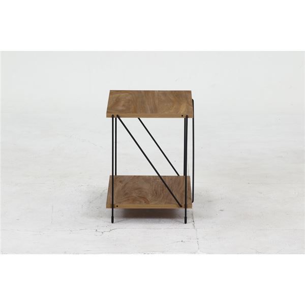 EZBOワイヤーラック2段 約420mm幅 OAK NA オークナチュラル 組立式代引NG