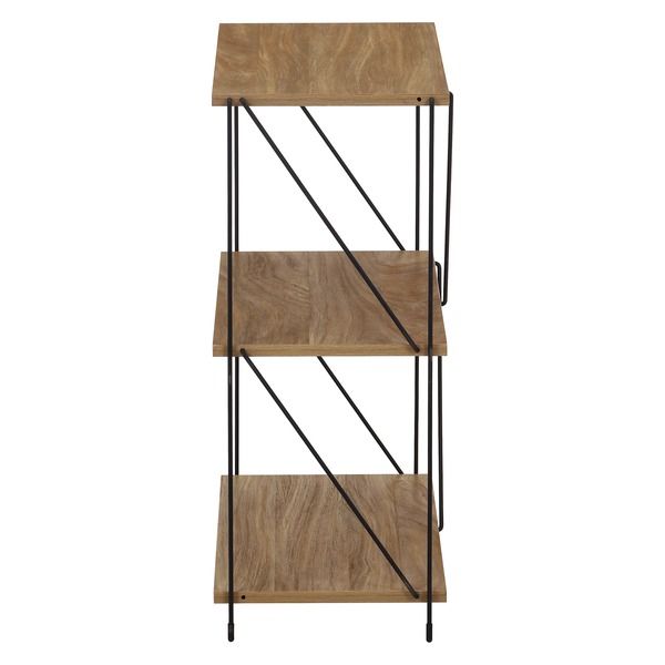 EZBOワイヤーラック3段 約620mm幅 OAK NA オークナチュラル 組立式代引NG