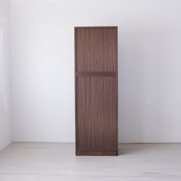 スーパSALE10倍＆4時間限定10％OFF ワードローブ 約W600×D410×H1800mm ウォールナット【代引NG】