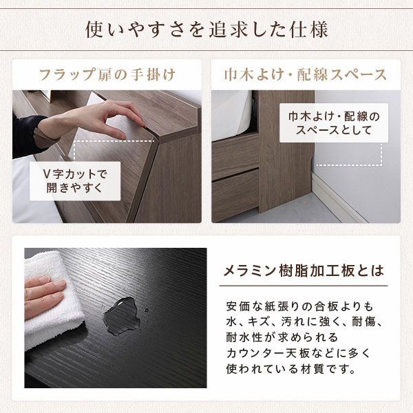 スーパSALE10倍＆4時間限定10％OFF ベッド ダブル ポケットコイルマットレス付き ホワイト フラップ扉 LED 照明付き 引き出し付き 収納付き 棚付き 宮付き 宮棚付き コンセント付き 頑丈ダブルベッド