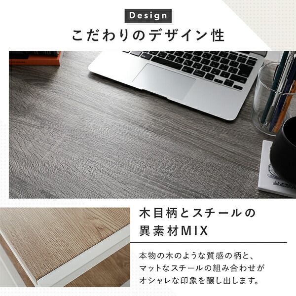 スーパSALE10倍＆4時間限定10％OFF デスクセット 2点セット 〔 デスク 幅90cm ＋チェア 1脚 〕 ナチュラル スチール アイアンシリーズ パソコンデスク PCデスク ワークデスク 学習机 勉強机 デスクチェア PCチェア 椅子 イス いす Rectico レクティコ 組立品