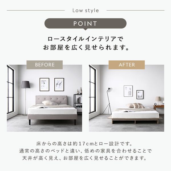 ステージベッド クイーン ベッドフレームのみ ホワイト コンセント付き すのこ ローベッド すのこベッド ロースタイルベッド ロータイプベッド ステージベット ローベット すのこベット クイーンベッド 組立品