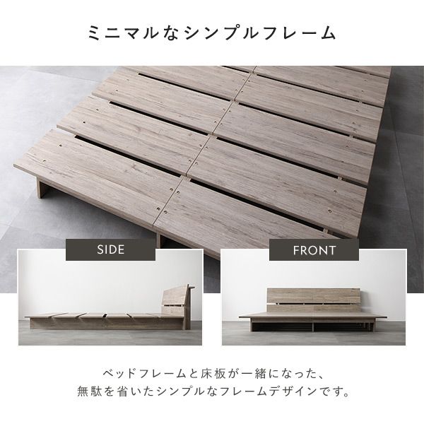 ステージベッド 棚付 ステージタイプ クイーン ボンネルコイルマットレス付 ホワイト フレーム幅180cm マットレス幅160cm 宮付 コンセント 専用パッド 頑丈 通気性 ローベッド すのこベッド ベッドフレーム フロアベッド 寝具 ベッドルーム 寝室