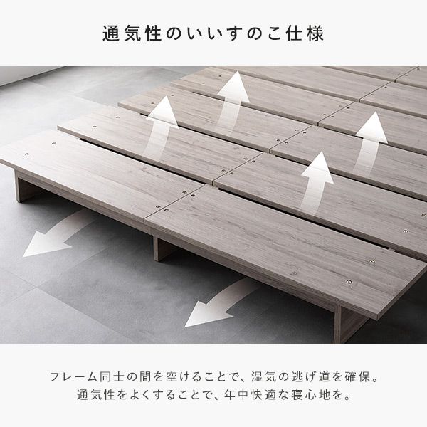 ステージベッド 棚付 ステージタイプ セミダブル 国産ポケットコイルマットレス付 レギュラー ホワイト フレーム幅140cm マットレス幅120cm 宮付 コンセント 専用パッド 頑丈 通気性 ローベッド すのこベッド ベッドフレーム フロアベッド 寝具 ベッドルーム 寝室