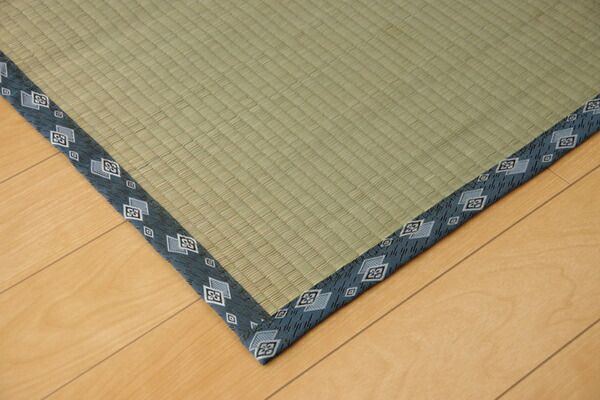 日本製 い草 上敷き/ラグマット 双目織 三六間2畳 約182×182cm 抗菌 防臭 調湿機能付き ほほえみ 〔リビング〕代引NG