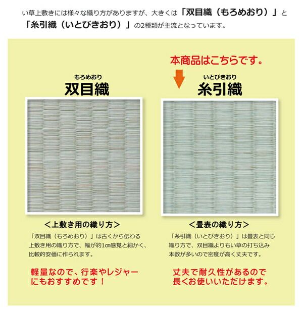 日本製 い草 上敷き/ラグマット 糸引織 本間2畳 約191×191cm 抗菌 防臭 調湿機能付き 梅花 〔リビング〕代引NG