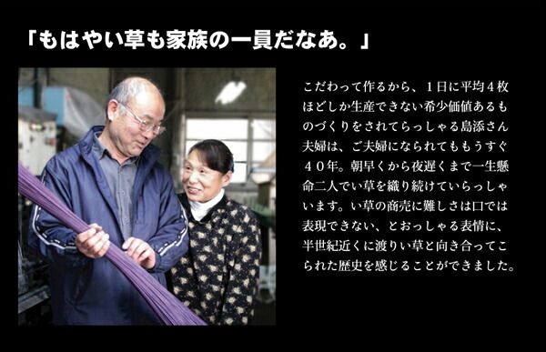 袋織 い草 ラグマット/絨毯 ベージュ 約191×191cm 日本製 抗菌 防臭 消臭 調湿機能付 耐久性抜群 〔リビング〕代引NG