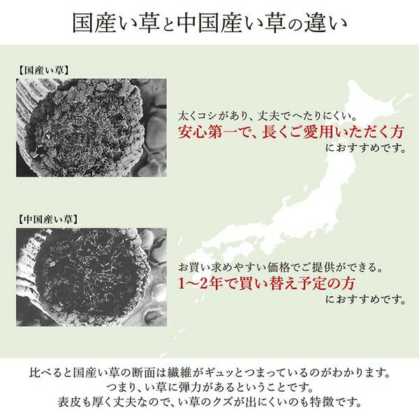 モダン い草 ラグマット/絨毯 ベージュ 約191×250cm 日本製 抗菌 防臭 自然素材 モダン 調湿 空気清浄効果代引NG