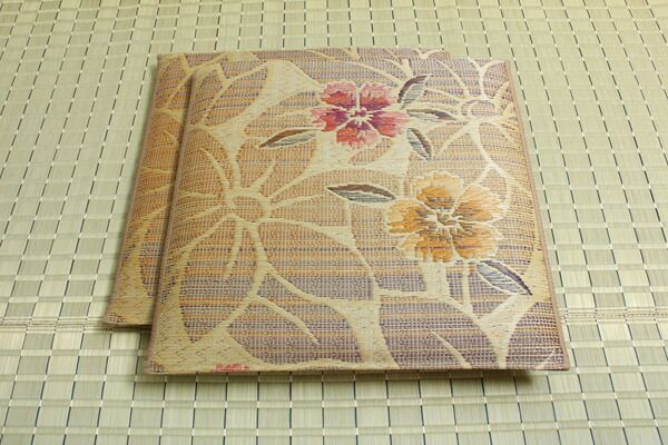 い草 座布団 袋織 織込千鳥 2枚組 ブルー 約60×60cm×2P 抗菌 防臭 調湿 日本製 なでしこ 〔リビング 来客 和室〕代引NG