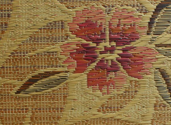 い草 座布団 袋織 織込千鳥 2枚組 ブルー 約60×60cm×2P 抗菌 防臭 調湿 日本製 なでしこ 〔リビング 来客 和室〕代引NG