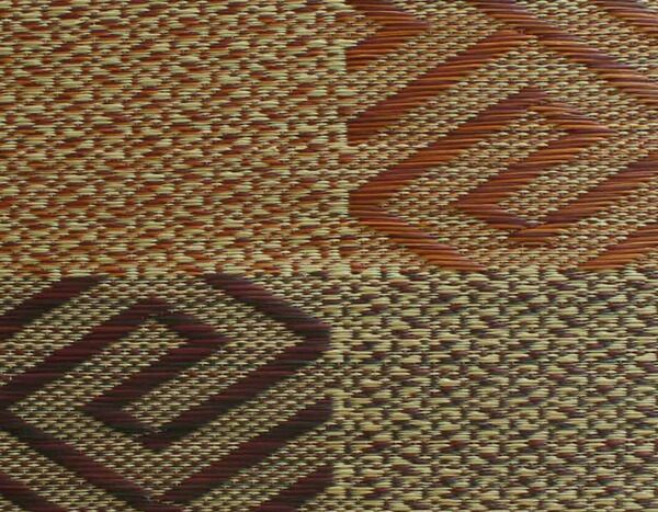 い草 座布団 織込千鳥 2枚組 グリーン 約55×55cm×2P 抗菌 防臭 調湿 日本製 五風 〔リビング 来客 和室〕代引NG