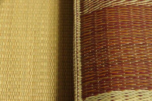 い草 座布団 織込千鳥 2枚組 ブラウン 約55×55cm×2P 抗菌 防臭 調湿 日本製 ブロック 〔リビング 来客 和室〕代引NG