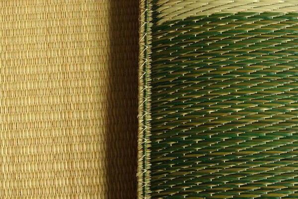 い草 座布団 織込千鳥 2枚組 ブラウン 約55×55cm×2P 抗菌 防臭 調湿 日本製 ブロック 〔リビング 来客 和室〕代引NG