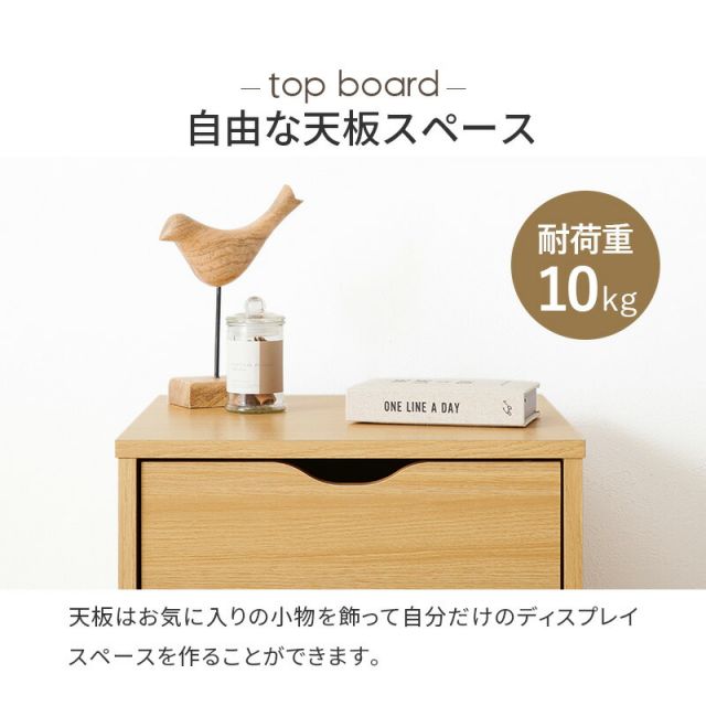 スーパSALE10倍＆4時間限定10％OFF 移動便利キャスター付き深引き出しチェスト RCC-1551WS