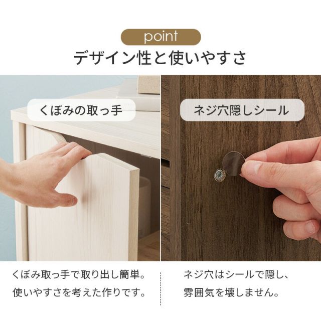 スーパSALE10倍＆4時間限定10％OFF キャスター付き引き出し＆扉収納タイプ チェスト RCC-1552WS