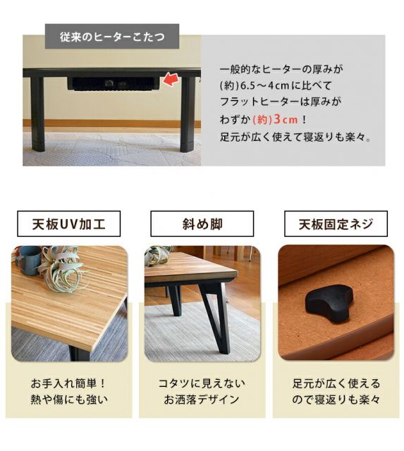 スーパSALE10倍＆4時間限定10％OFF モザイク天板 こたつ 長方形 150ｘ80 （こたつテーブル おしゃれ リビングこたつ 家具調こたつ オールシーズン 長方形こたつ）