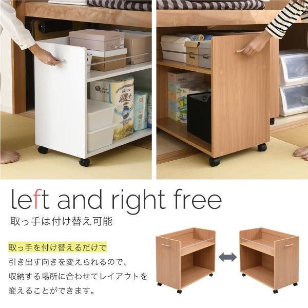 スーパSALE10倍＆4時間限定10％OFF 押入れ 収納 ラック 本棚 2個セット 幅38.5 奥行78 .5 キャスター付き 隙間 ワイド ワゴン 大容量 おもちゃ DVD 本 漫画 整理 押し入れ収納 スライド 収納庫