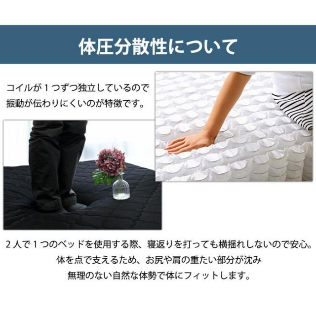 スーパSALE10倍＆4時間限定10％OFF MOAS モアス ブラックマットレスセット（かため） セミシングルサイズ
