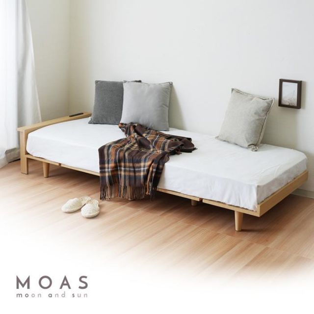 スーパSALE10倍＆4時間限定10％OFF MOAS モアス ブラックマットレスセット（かため） セミシングルサイズ