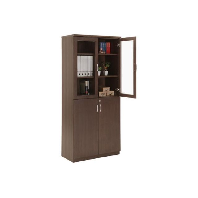 スーパSALE10倍＆4時間限定10％OFF 国産　日本製 木製両開き書庫