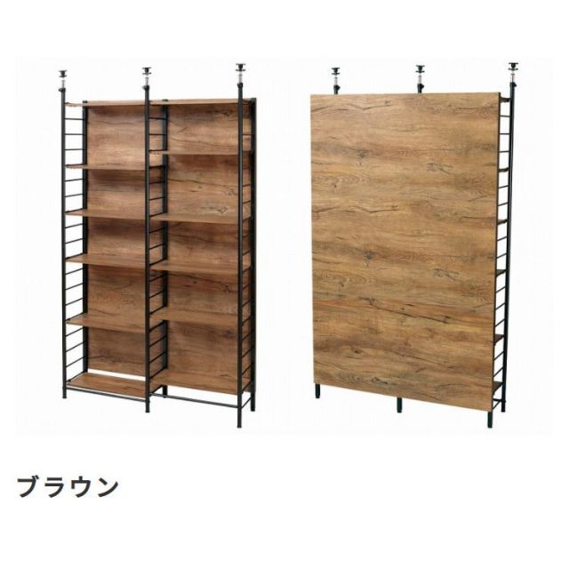 スーパSALE10倍＆4時間限定10％OFF パーティションにもなる突っ張りラック　収納＆スクリーンラック