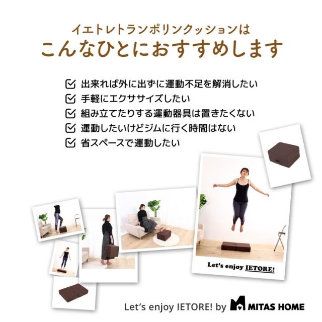 公式 イエトレクッション トランポリンクッション Wステッパー2通り楽しめるトランポリンクッション MI