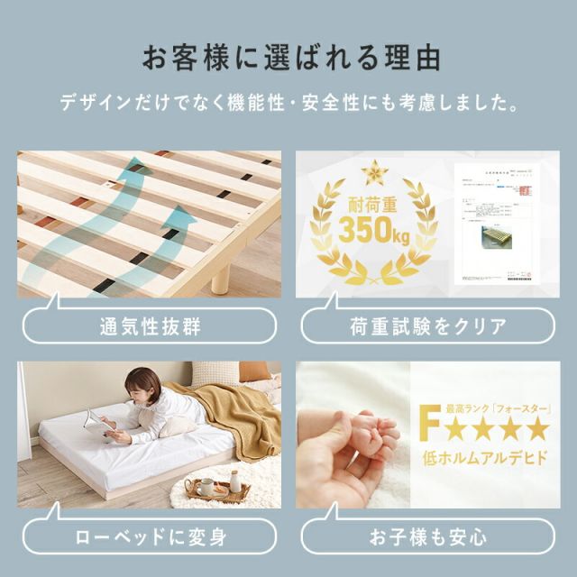 スーパSALE10倍＆4時間限定10％OFF シンプルロータイプすのこシングルベッド